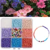3mm Transfronterizo Producto Nuevo 9 Rejillas Colorido Vidrio Cuentas de Semilla Kit de Materiales Hecho a Mano DIY Joyería Pulsera Conjunto Venta al por Mayor