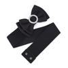Faja Ancha Estilo Pequeño Fragante para Mujer con Pedrería Incrustada para Suéter Moda Dulce Lazo Cintura Elástica Cortavientos Decorativo