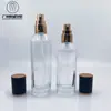 En stock juego de botellas de vidrio de alta gama de 120 ml - 50 g para loción, botella para crema de agua, botella para crema facial, juego de botellas para cuidado de la piel