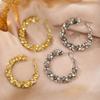 Arete de espiral de diamantes para mujer ins de alta gama exagerado con diamantes completos aguja de plata s925 nuevo anillo de oreja joyería de oreja al por mayor