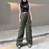 Monos funcionales retro de estilo americano, marca de moda para mujer, pantalones de moda para mujer de sensación atractiva de calle frita de calle alta
