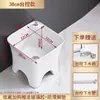 Lavabo de mopa cerámico simple de tamaño pequeño, independiente, para baño y balcón, con cubo para mopa de patas altas y desagüe