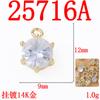 Moda Geométrica Gota de Agua Redonda Circonita Colgante Pendientes Hechos a Mano Collar Corazón Estrella de Cinco Puntas Accesorios para Joyería DIY