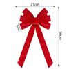 Venta al por mayor de fábrica Cinta de terciopelo Phnom Penh Rojo navideño Lazo de cola de golondrina Borde alambre decorativo Lazo flocado