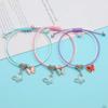 Pulsera Trenzada Ins Student Bestie Estilo Coreano Simple y Lindo Set de Tres Piezas de Amistad Hecho a Mano Puro Cuerda Colorida al por Mayor