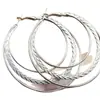 Wish Comercio Electrónico Transfronterizo Suministro Moda Tendencia Círculo Pendientes Grandes Europeos y Americanos Personalizados Círculo Redondo Pendientes para Mujer