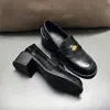 Versão em Couro de Vaca~Sapatos Baixos Femininos Couro de Cavalo Embossado Retrô Desgastado Moeda de Ouro Pequena Sapatos Únicos Femininos Estilo Britânico Sapatos Pequenos de Couro