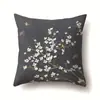 Funda de Almohada Geométrica de Rama de Hoja para Sofá, Funda de Cojín de Oficina de un Solo Lado, Funda de Almohada para Sala de Estar, Funda de Almohada Lumbar para Ciclismo