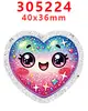 Brillo Transfronterizo Dibujos Animados Acrílico Resina DIY Accesorios para Joyería Parche Pasador Pasador Gt-Ty-256781