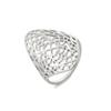 Anillo de filigrana en forma de corazón de venta caliente de Grid Anillo estético hueco de acero inoxidable para mujer regalo de cumpleaños Navidad al por mayor