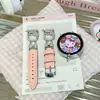 Adecuado para Huawei Gt7/5 Flash Diamante Correa de Cuero para Reloj Watch6Gt5Pro Estilo Femenino Lujo Ligero Correa de Pulsera Gato Kt