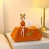 Caixa de Tecido para Sala de Estar Gaveta de Papel Design Caixa de Tecido Gaveta de Papel Caixa Gaveta de Mesa de Centro Enfeites Domésticos Caixa de Papel Luxo Leve