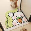 Tapete de banheiro fofo de urso, tapete antiderrapante de banheiro com formato especial, tapete absorvente para porta de banheiro, tapete antiderrapante para chuveiro