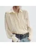 Marca Z Elegante Estilo Gola Alta Verão Atacado Estilo Europeu e Americano 32520261 Camisa Transfronteiriça 315 Nova Plissada Feminina Za