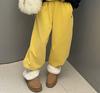 Traje de terciopelo para niña, otoño e invierno 2024, nuevo conjunto de dos piezas de chándal informal coreano de estilo occidental para niña.