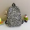 Tendencia de Comercio Exterior Transfronterizo Mochila con Estampado de Leopardo Mochila de Moda con Estampado Moderno Bolso Versátil de Moda para Mujer Estudiante Universitario