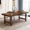 Mesa de Madera Maciza Escritorio de Computadora Escritorio Sencillo Sala de Estar Hogar Moderno Escritorio de Oficina Escritorio de Estudio Aprendizaje Escritorio de Oficina Ultra Grueso