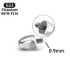 Aretes de Titanio ASTM-F136 con Cabeza de Bala, Perforaciones para Labios, Lengua, Labios, Joyería para Perforaciones Corporales