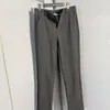 Pantalones rectos apilados de seda de leche lisos populares de Senchi, versátiles y elegantes, de cintura media, corte recto, pantalones de traje holgados