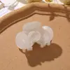 Pinza para el Cabello de Flor de Rosa de Acetato Estilo Coreano Fresca y Elegante, Pinza de Garra para el Cabello para Niñas, Accesorio para el Cabello para Moño en la Parte Posterior de la Cabeza, Pinza de Tiburón