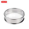 Círculo de Mousse de Acero Inoxidable Transfronterizo Molde Redondo para Pastel Chifón Molde Circular para Tarta de Pastel Redondo con Doble Borde Rizado Molde para Galletas