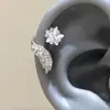 Asas Estelares de Inverno Floco de Neve Minimalista Estrela Cintilante Zircônia Brincos Moda de Nicho Elegante Estrela de Cinco Pontas Brincos de Tarraxa