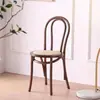Silla de ratán, Silla Sonnet, Silla de madera maciza vintage americana y francesa, silla de comedor de segunda mano para el hogar con respaldo, silla de comedor de ratán