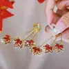 Pendientes Frescos y Compactos de Estilo Coreano, Versátiles para el Trayecto Diario, Pendientes de Lujo Ligero Calientes de Celebridades de Internet, Románticos y Elegantes de Estilo Francés