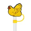 Venta directa del fabricante: Tapas Decorativas Personalizadas para Popotes para Gallos, Gallinas y Pollitos Mascotas, Tapas Desmontables de Goma Suave Universales de 10 mm para Popotes