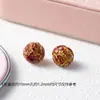 Cuentas Espaciadoras de Mantra de Seis Caracteres de Cinabrio de Cristal para Año de Nacimiento Accesorios DIY de Cinabrio de Alto Contenido Cuentas Redondas de Mantra de Seis Caracteres Cuentas Sueltas