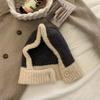 Gorro pasamontañas coreano para mujer Otoño e Invierno Coreano Jersey Cálido Tejido Lana Gorro Lana Protección Cuello Gorro de una pieza