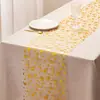 Toalhas de mesa com estrelas brilhantes banhadas a ouro em 3 cores, toalha de mesa com textura metálica cor de concha, decoração central de malha fina para a mesa. Adequado para reuniões familiares, festivais, festas de aniversário, jantares, etc. (11"x108")