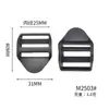 Fabricante de Hebillas para Bolsas Hebilla de Ajuste Curva de Cuatro Velocidades 2.5 Hebilla Trapezoidal Hebilla de Malla Hebilla de Ajuste para Correa de Mochila Hebilla de Sujeción