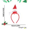 Faixa de cabelo de decoração de Natal Galhos de veado de Natal Fivela de cabeça de boneco de neve Fantasia de Natal Adultos Crianças Faixa de cabeça Acessório de cabeça