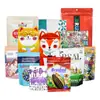 Bolsas de Papel de Aluminio Transfronterizas Personalizadas, Bolsas de Embalaje de Plástico para Snacks Selladas Autoportantes, Bolsas de Embalaje de Alimentos Autosellables para Lotes Pequeños, Personalizadas