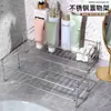 Novo Rack de Armazenamento em Aço Inoxidável 304 Estilo Ins, Organizador de Cosméticos, Rack de Armazenamento para Banheiro de Luxo Leve