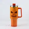 Copo Térmico Stanley 40Oz5D Halloween Porta-Copos de Carro Grande Capacidade Copo com Canudo de Aço Inoxidável com Alça