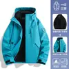Chaqueta desmontable 3 en 1 a prueba de viento e impermeable para exteriores para hombres y mujeres, conjunto de dos piezas para senderismo, viajes y pesca, personalizable