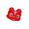 Bordado de Dibujos Animados León Despertando Colgante de Peluche Festivo de Año Nuevo DIY para Zapatos Bolsas Ropa Accesorios para el Cabello Puesto Accesorios de Caja de Regalo Suministros