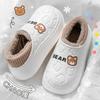 Zapatos de algodón EVA de dibujos animados para mujer, zapatillas de invierno antideslizantes para interior y hogar, zapatos de algodón para exteriores para hombre, venta al por mayor para estudiantes