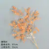 Flor de boda color naranja claro Jinliyuan material para flores de boda arreglo floral para guía de camino arco de techo suave flor de plástico decorativa