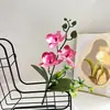 Flor Artificial Transfronteiriça Filme 3D Impressão Phalaenopsis Flor Artificial Cena de Mesa de Escritório Layout Buquê Decorativo de Alta Qualidade