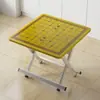 Mesa de Ajedrez Plegable Portátil para Exteriores Mesa de Ajedrez para el Hogar Mesa Multifuncional Reforzada Espesa para Jugar Ajedrez