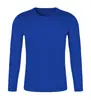Manga larga Cuello redondo Secado rápido Manga T Logo estampado Ropa para correr al aire libre Entrenamiento Ropa deportiva Transpirable Secado rápido Manga T En stock Al por mayor