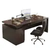 Escritorio de oficina, escritorio de jefe, juego de escritorio y silla de oficina, estación de trabajo simple y moderna para personal, escritorio de computadora de una persona, escritorio de escritura