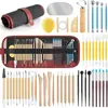 Herramientas de Cerámica Transfronterizas Set Multifuncional Palillo para Píldoras Punto Perforador Bolígrafo de Indentación Escultura en Arcilla Blanda Talla Herramientas de Arcilla DIY