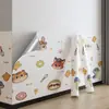 Papel de parede cartoon autoadesivo à prova d'água à prova de umidade parede quarto de criança parede do quarto adesivos decorativos para quarto de aluguel feio