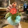 Nuevo Suceden Cosas Buenas Colgante Llavero de Felpa Hoja de Caqui Muñeca Conmemorativa Cultural y Creativa Decoración de Bolsa de Regalo para Niños