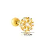 Nuevo Tachuelo de Hueso de Oreja con Forma de Estrella Microincrustado de Circonita de Venta Cruzada de Henson con Varilla de Acero Inoxidable para Perforación de Cartílago