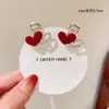 Diadema Rojo Festivo con Lazo para Niñas Pasador de Año Nuevo Infantil Pinza de Princesa Pasador para Flequillo Lateral Pasador
